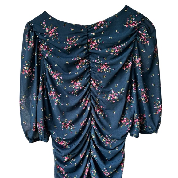 Charles Henry Floral Ruched Dress NWT - Picture 7 of 14